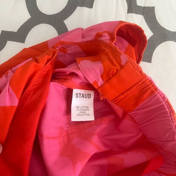 Staud Georgia Red Floral Romper size 2 - Picture 8 of 9